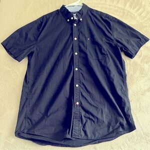 Tommy Hilfiger Shirt Men XL Classic Fit Coupe Classique Maxwell Sky Captain Blue